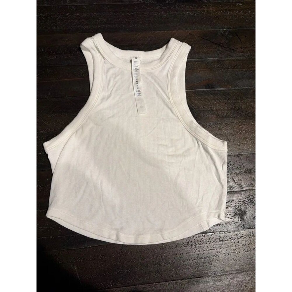 Lululemon crop tank white